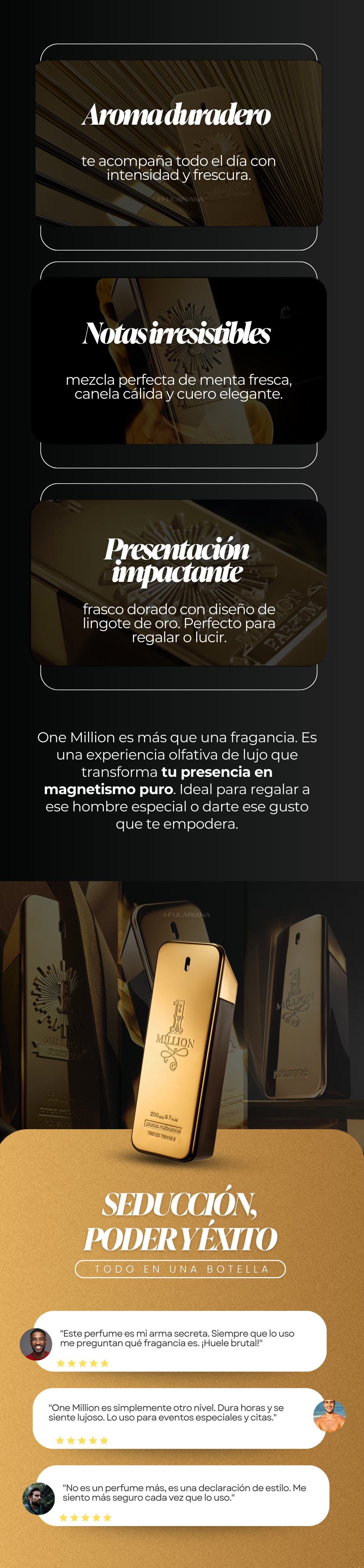 Perfume One Million De Paco Rabanne Para Hombre 100 ml 12 1 LP PERFUME ONE MILLION VICENTE PART2