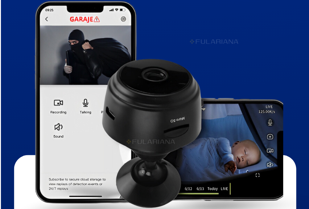 Mini cámara de seguridad con wifi, sensor y visión nocturna 9 Captura de tela 2025 01 31 162655