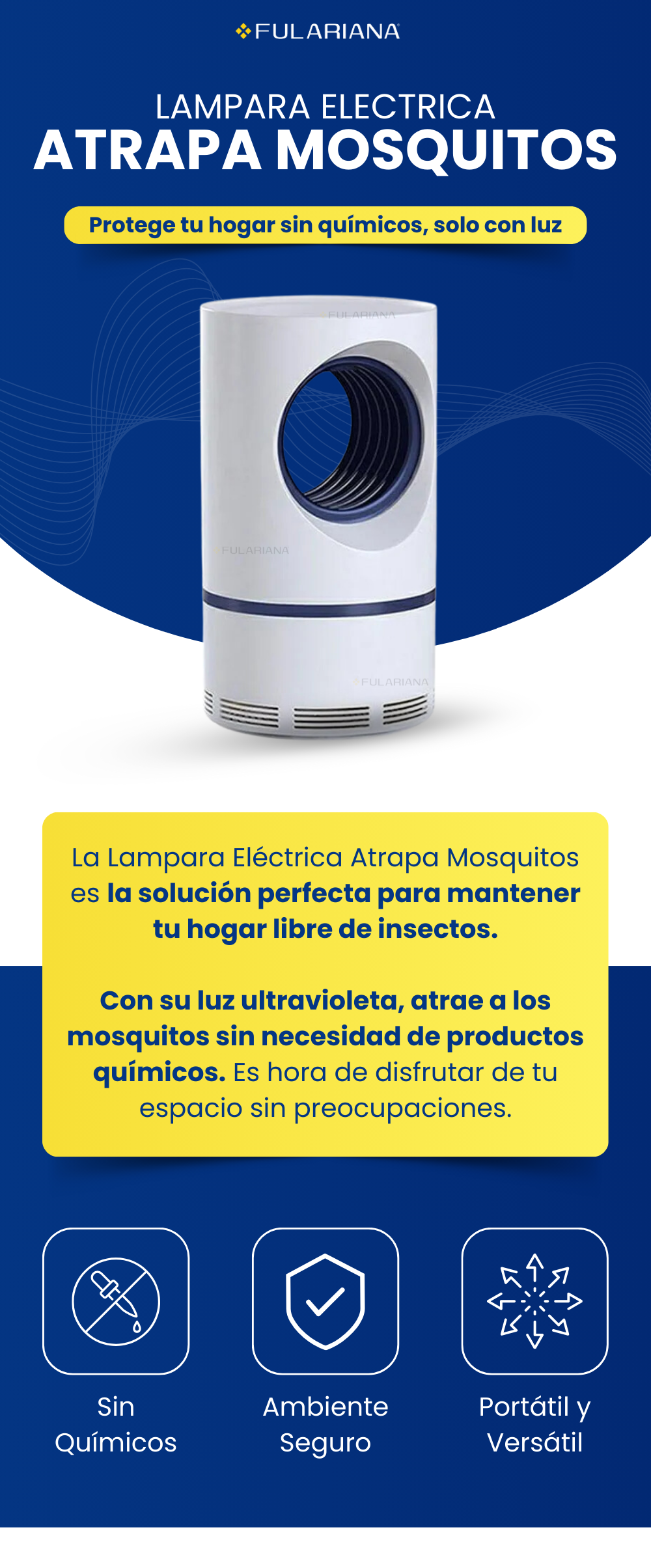 1 LP LAMPARA ATRAPA MOSQUITOS VICENTE