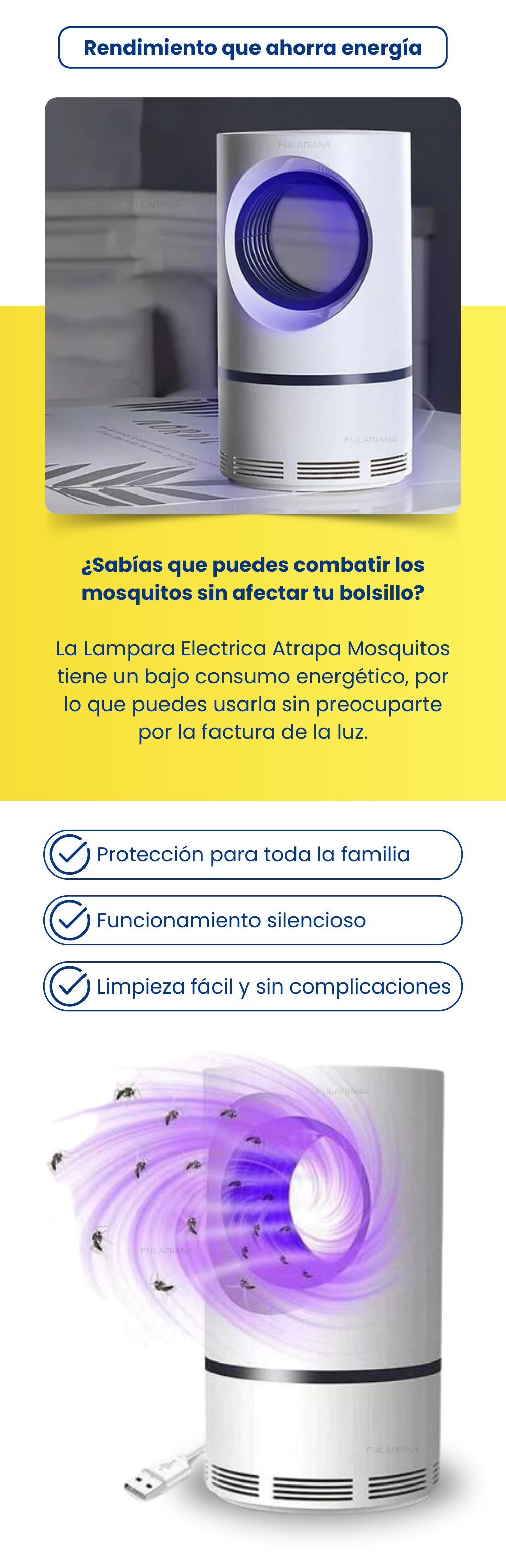 2 LP LAMPARA ATRAPA MOSQUITOS VICENTE