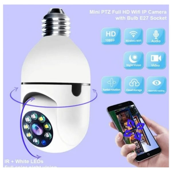 camara vigilancia ip ipc e27 bombillo 360 robotica wifi vision nocturna tucoltienda 1302389423