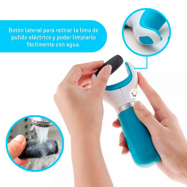 removedor de callos electrico pulidor pies exfoliador lim 1 importadora blue 946488484