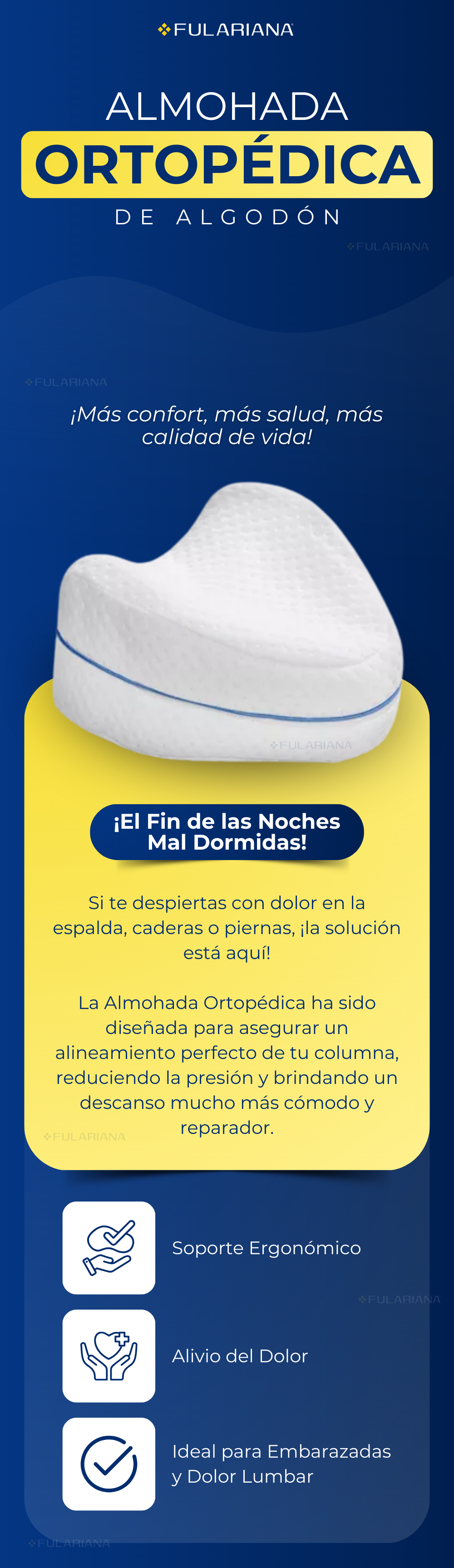 1 LP ALMOHADA ORTOPEDICA VICENTE