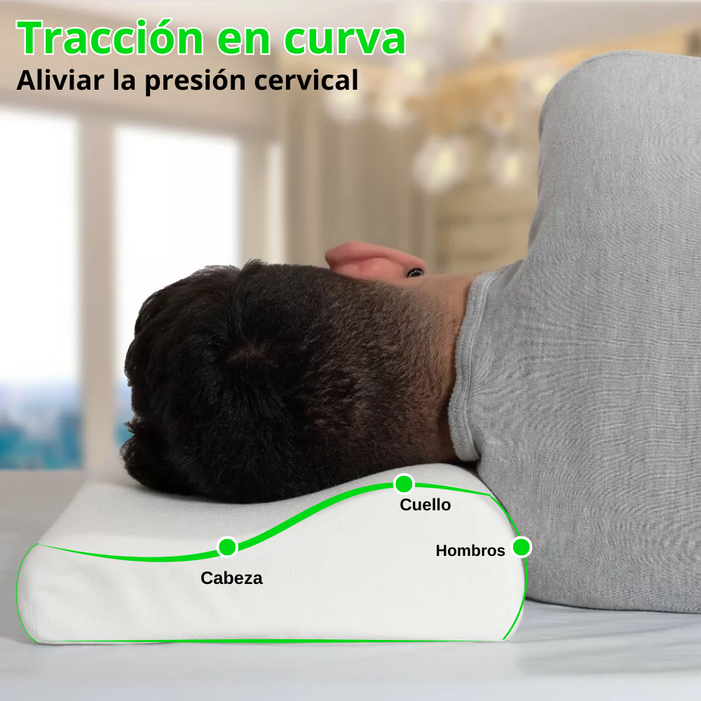 Almohada De Aloe Vera Ortopédica Cool Pillow Indeformable 9 Cabeza