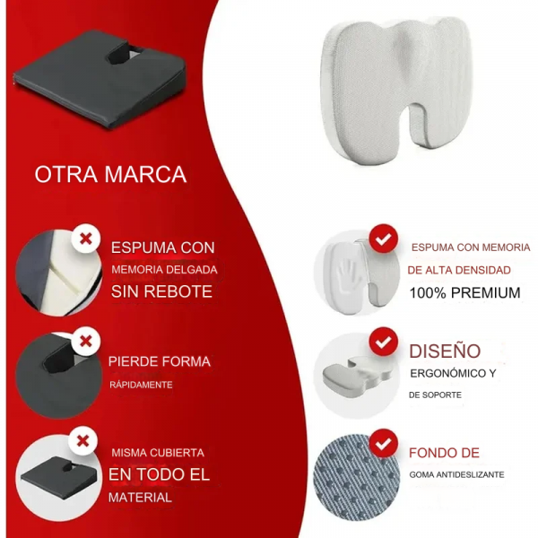 Ergon mico Mem ria Algod o Almofada Escrit rio Hemorr ida Cadeira Almofada Artefato Sedent rio.jpg 2 2