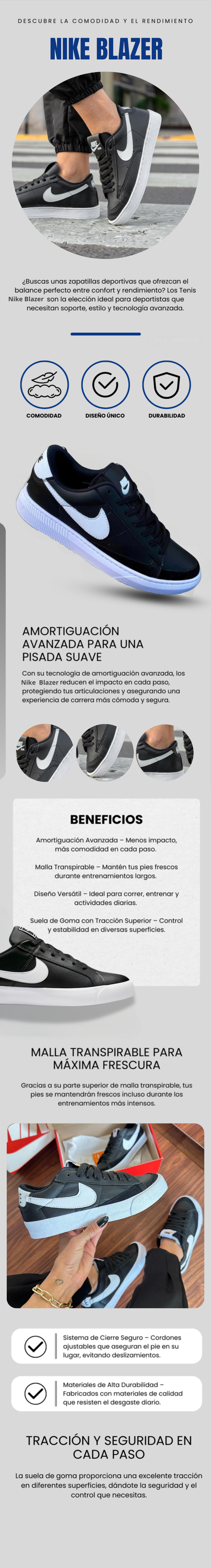 Tenis BLAZER Caballero Casual 6 Inserir um subtitulo 36