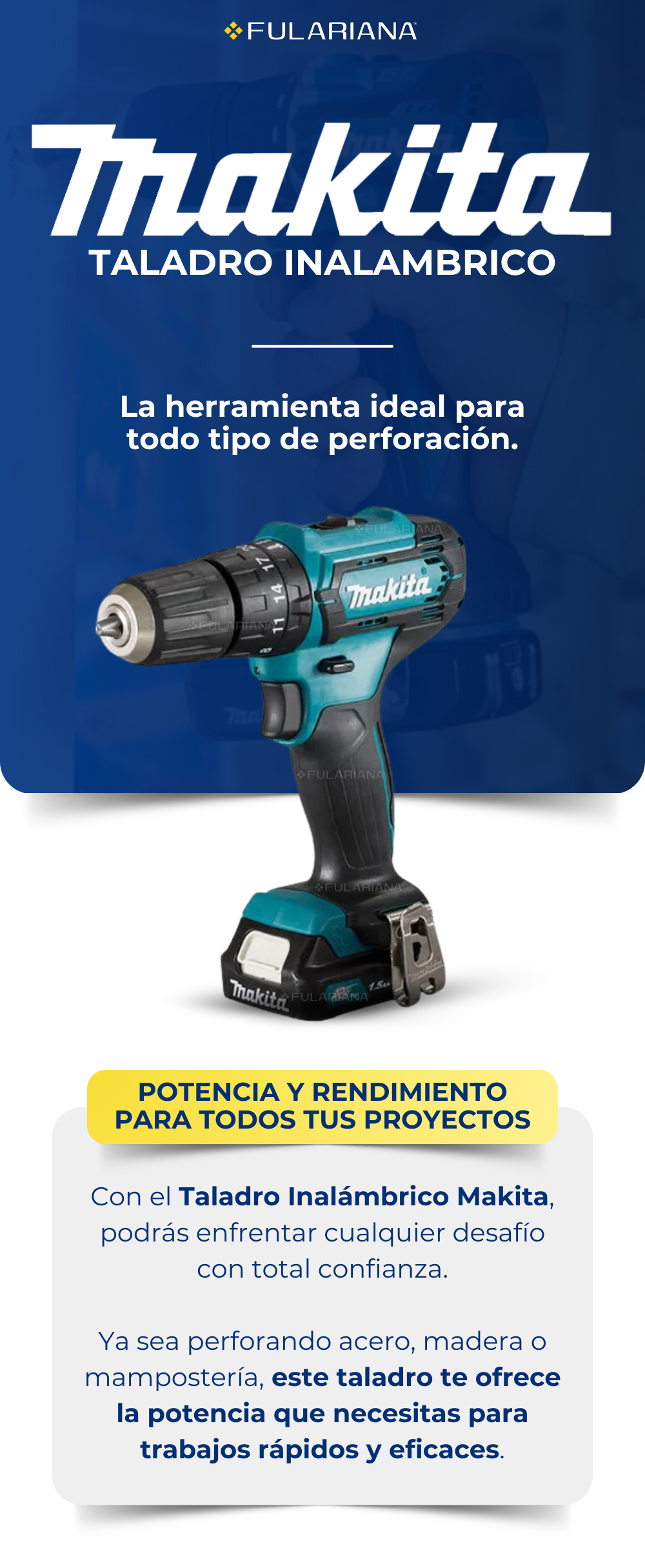 Taladro Inalambrico Makita ZZ295 17 1 LP TALADRO INALAMBRICO VICENTE