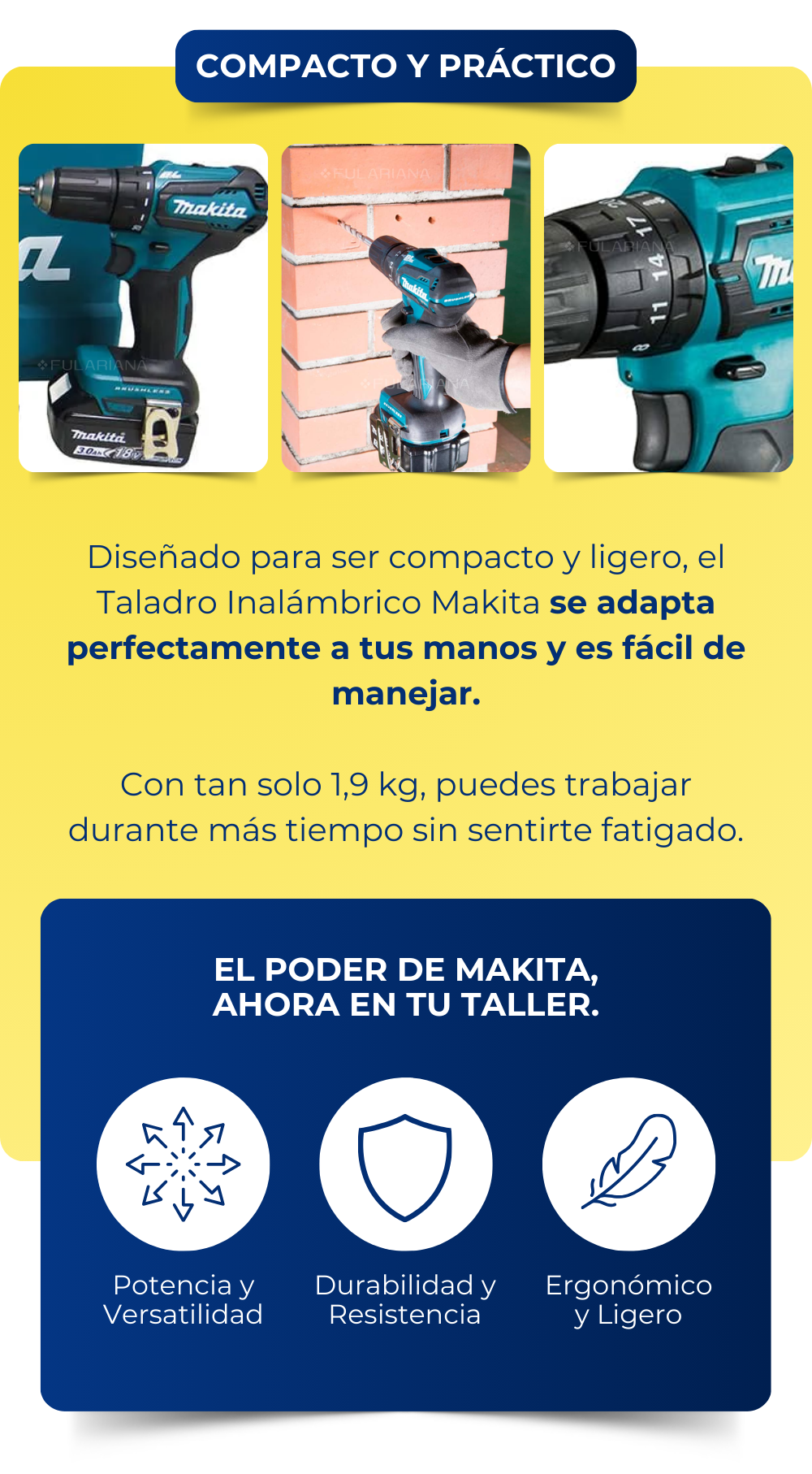 Taladro Inalambrico Makita ZZ295 19 2 LP TALADRO INALAMBRICO VICENTE