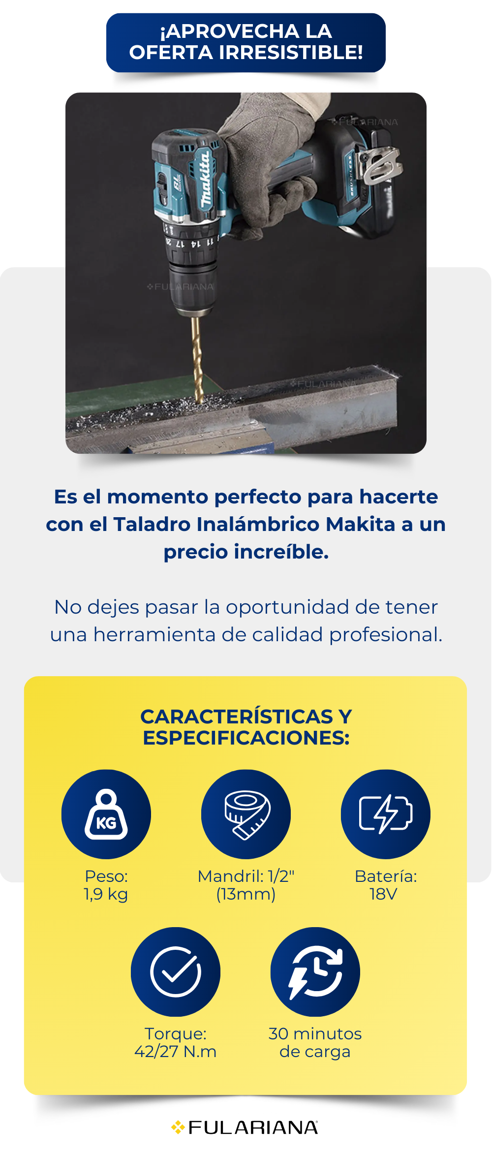 Taladro Inalambrico Makita ZZ295 21 3 LP TALADRO INALAMBRICO VICENTE