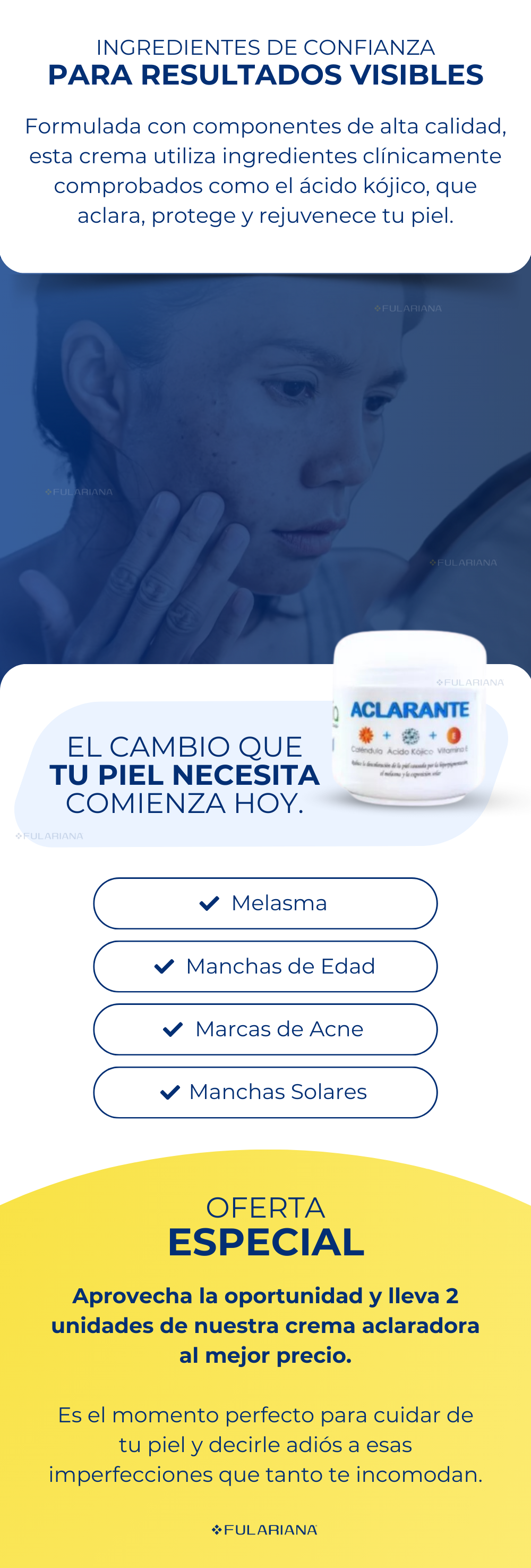 2 LP CREMAS ACLAREANTES VICENTE