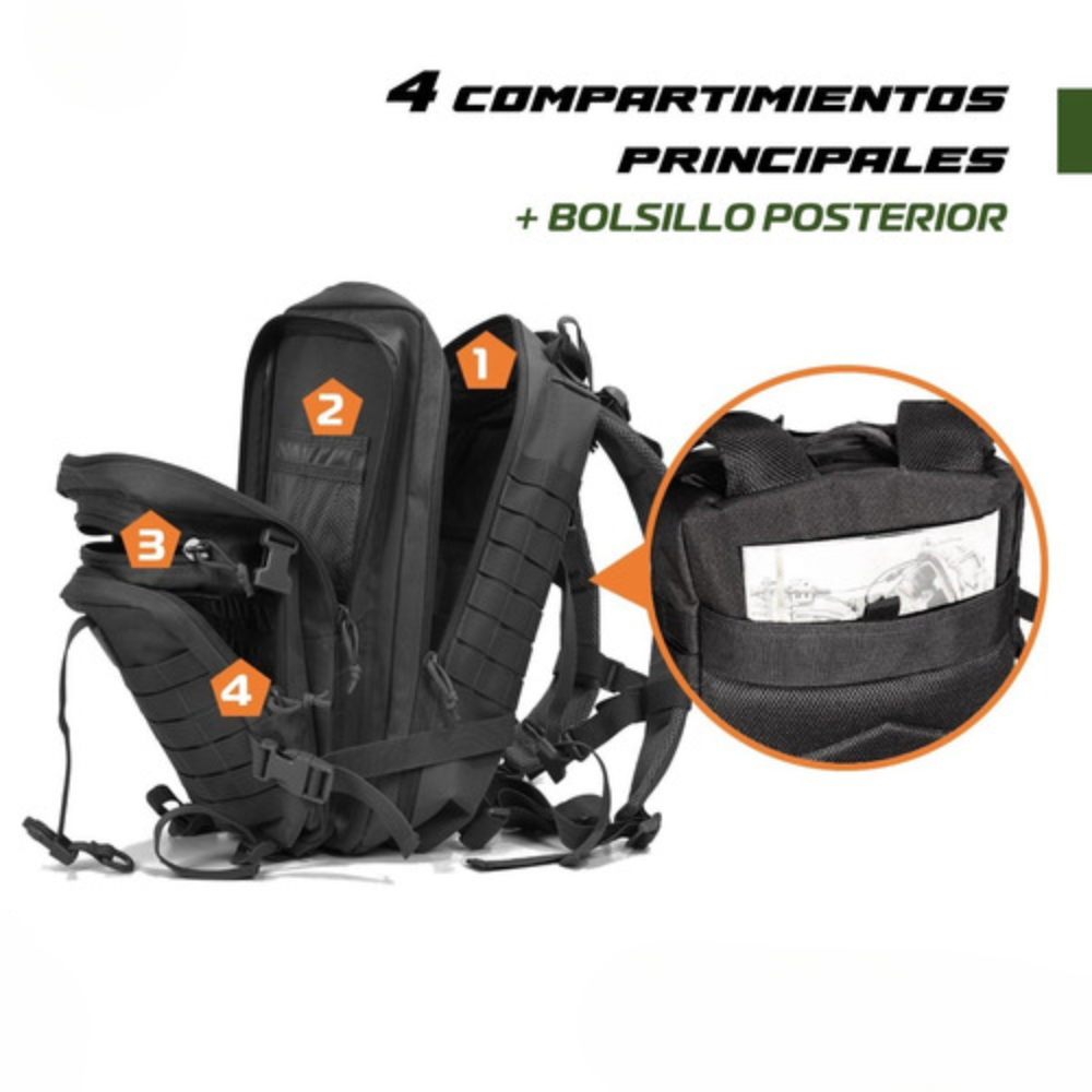 Bolso Tactico Deportivo 6 FULARIANA 65