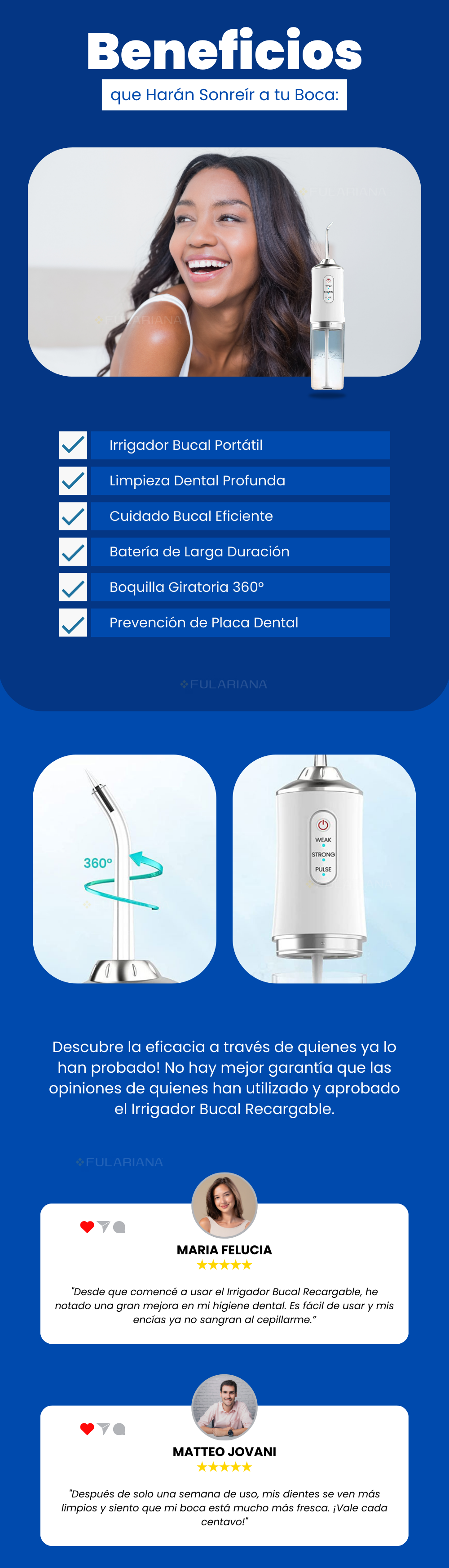 Irrigador Bucal Recargable 3 Mod 27 LP IRRIGADOR BUCAL VICENTE PART 2