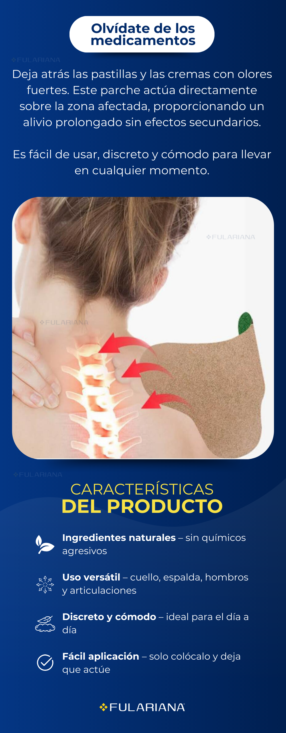 Parche herbal alivia dolor cuello 22B-53 14 2 LP PARCHE HERBAL VICENTE 1