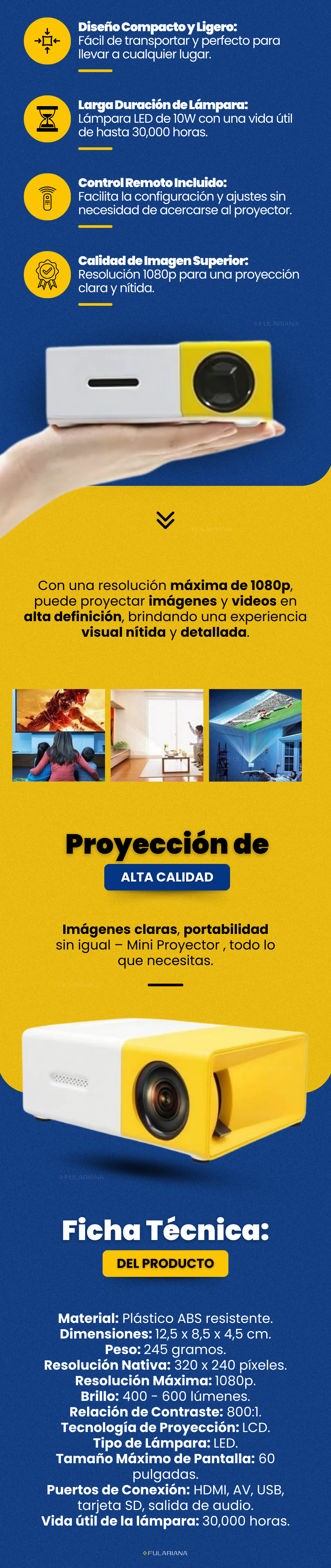 LP MINI PROJECTOR PORTATIL VICENTE PART 2