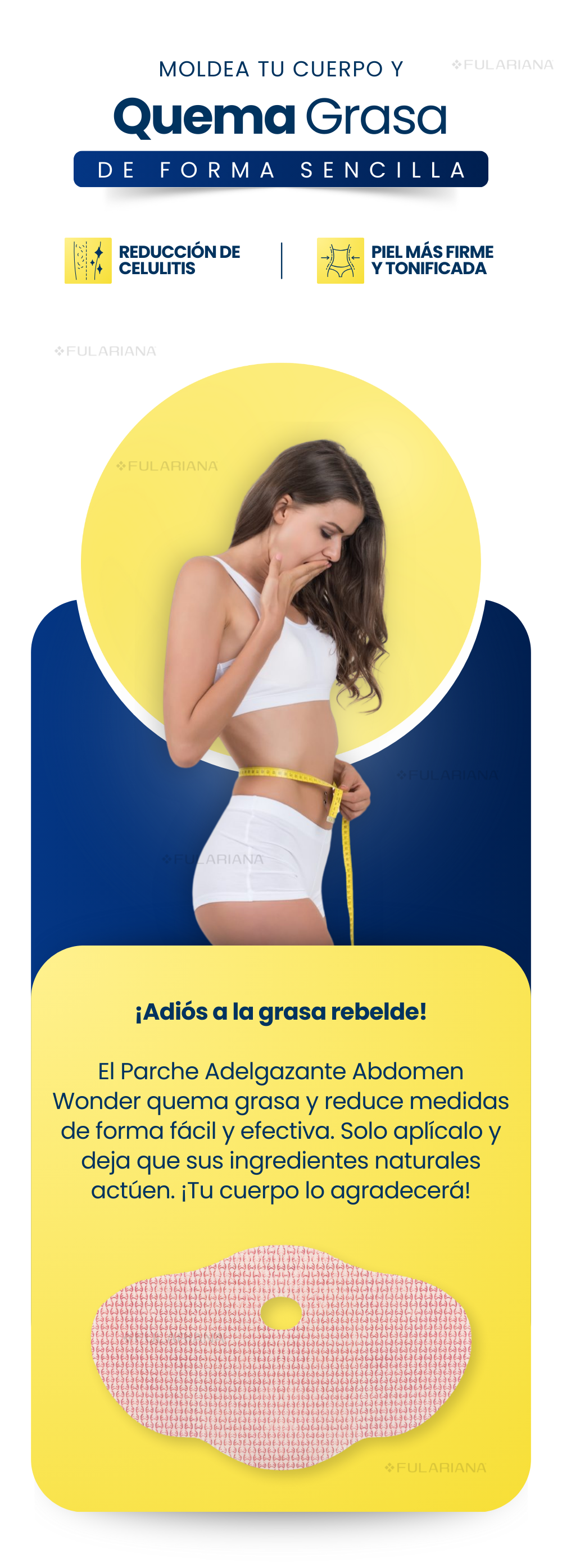 Parche Adelgazante Abdomen Wonder 4 LP1 PARCHE ADELGAZANTE VICENTE 2