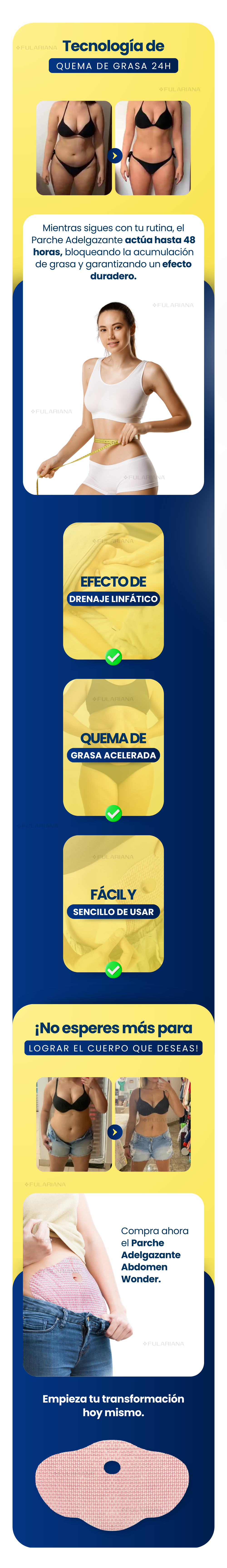 Parche Adelgazante Abdomen Wonder 6 LP2 PARCHE ADELGAZANTE VICENTE 2