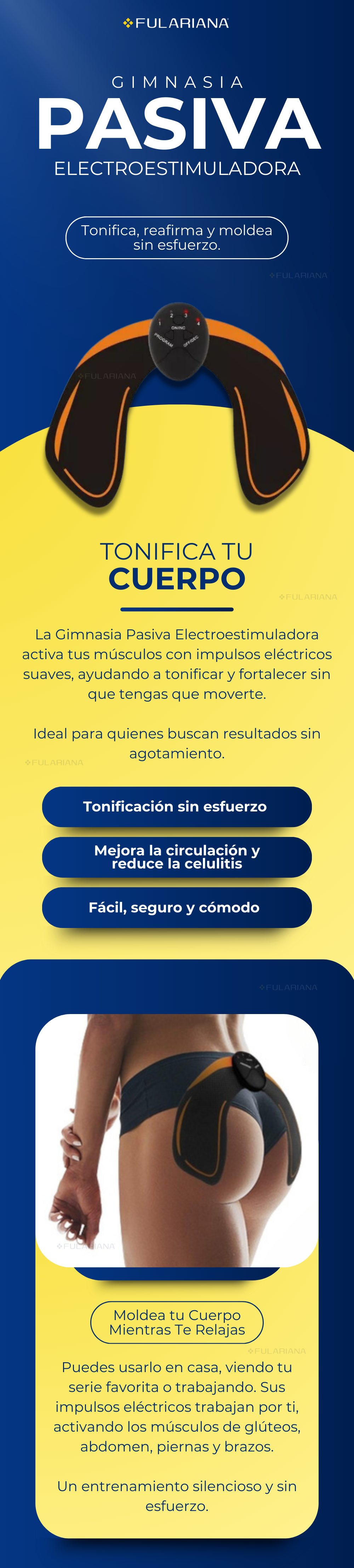 Gimnasia pasiva electroestimuladora