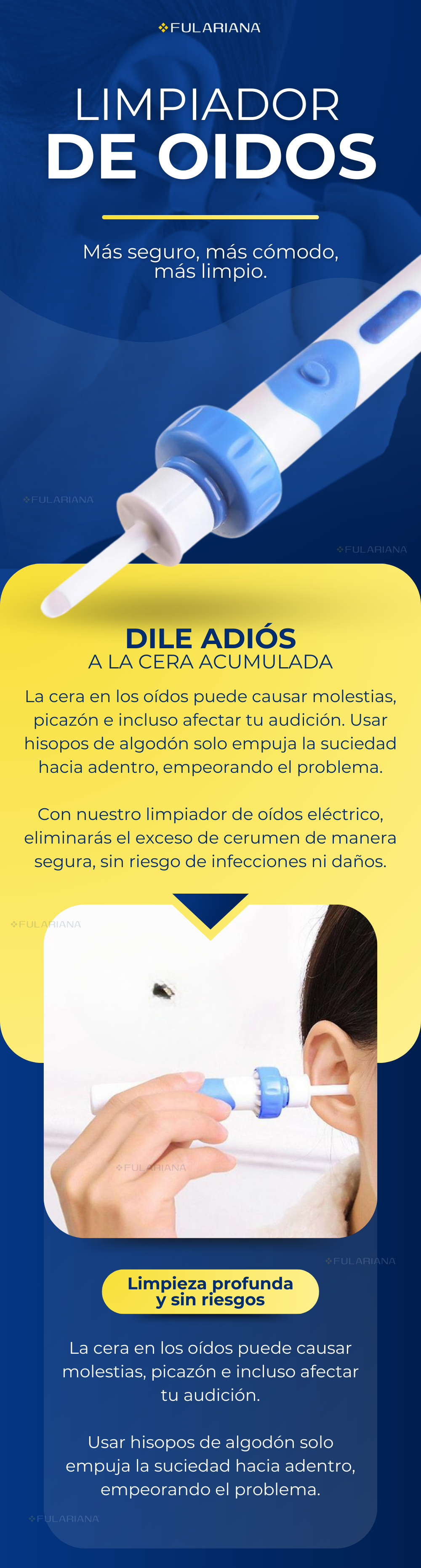 1 LP LIMPIADOR DE OIDOS VICENTE