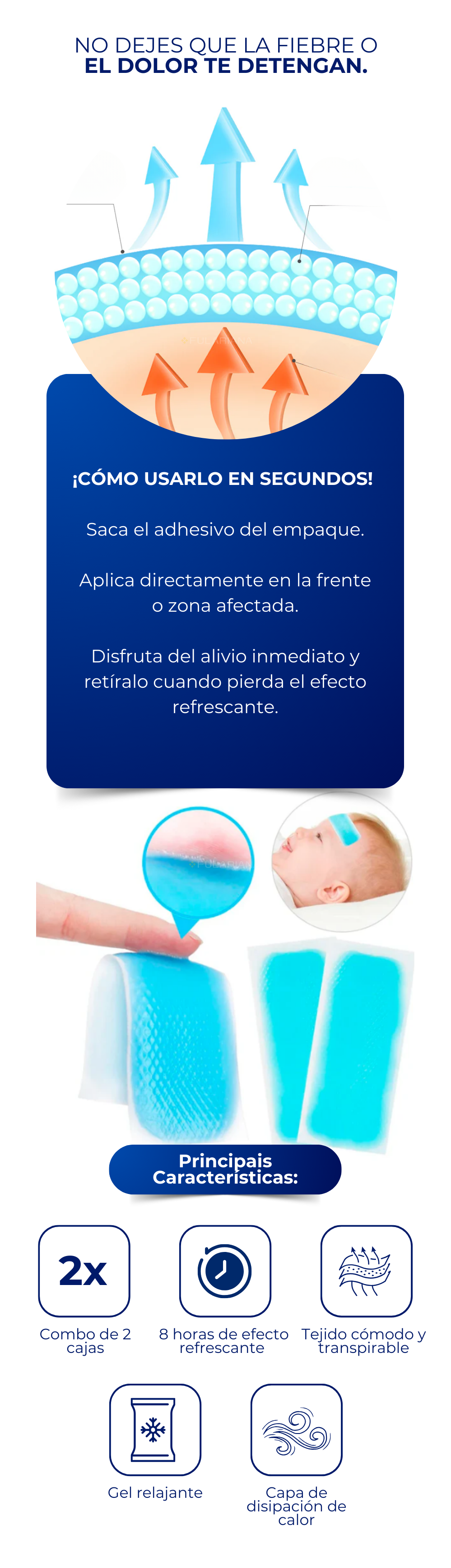 Parche de Gel Frio Combo 2 cajas 14 1 LP PARCHE DE GEL FRIO VICENTE PART2