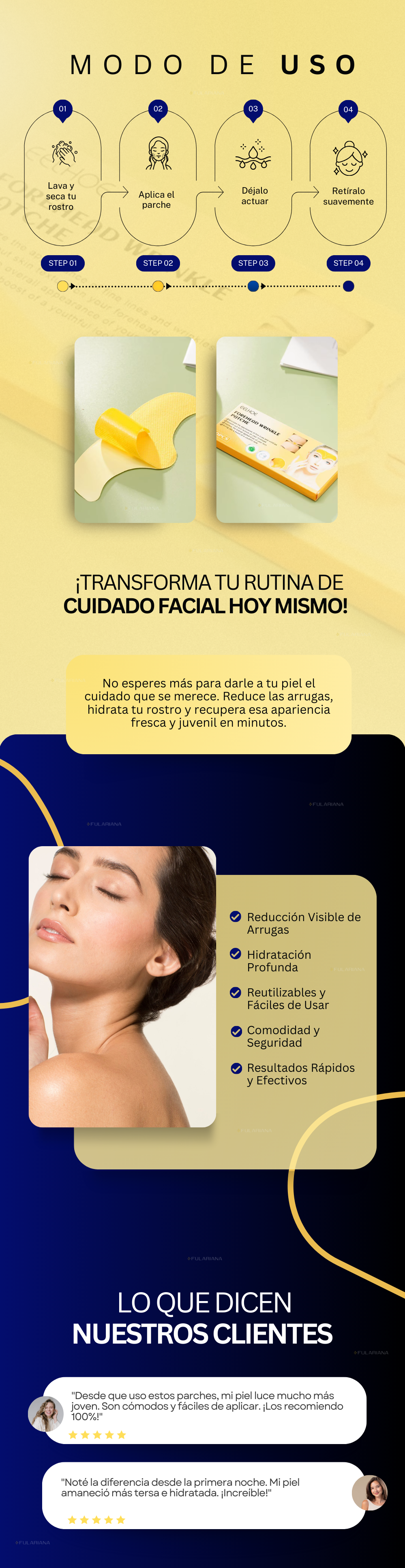 Parches faciales antiarrugas para líneas 15 1 LP PARCHES FACIALES VICENTE PART2